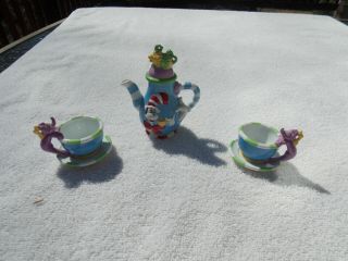 Perjinkities Dr Suess Characters Cat In The Hat Childs Ceramic Tea Set