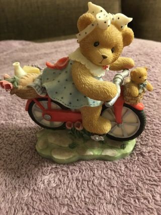 Cherished Teddies Special Limited Edition 1999 Sunday Morning Ride Bear On Bike