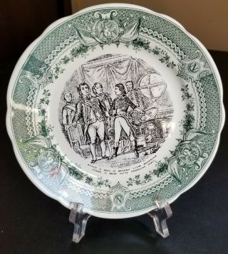 Vintage Sarreguemines - France Napoleon Plate 7 1/4 "