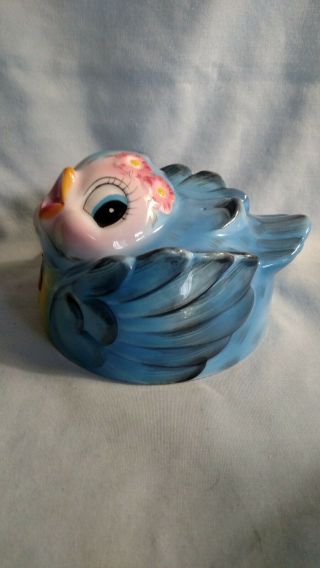 Lefton Bluebird Of Happiness Butter Cheese Dish - Lid Only