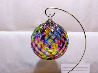 Glass Eye Studio Rainbow Diamond Facet 154l Classic Round Ornament