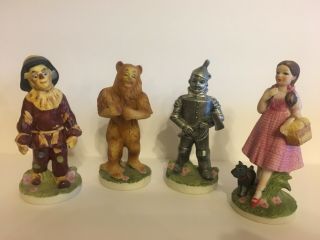 Wizard Of Oz Vintage Set Of 4 Figurines (1974) By Seymour Mann
