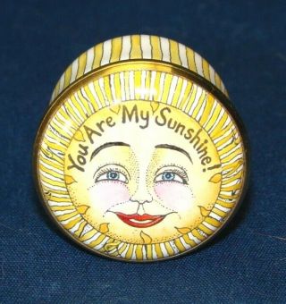 Halcyon Days Neiman Marcus Exclusive You Are My Sunshine Trinket Pill Box