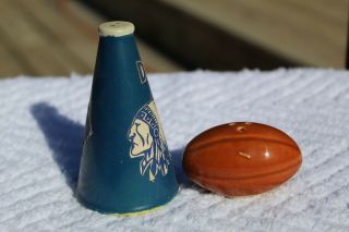Vintage Go - With Cheer Leader Cone and Football Salt and Pepper Shakers - Japan 2
