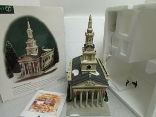 Dept 56 58471 St Martin In The Fields Church Lighted Building Missing Cross D17