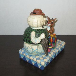Traditions Jim Shore Christmas decor Rudolph & Sam the Snowman figures flaw 6