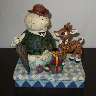 Traditions Jim Shore Christmas decor Rudolph & Sam the Snowman figures flaw 7