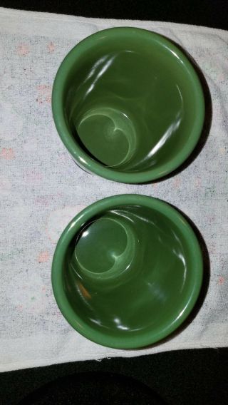 Longaberger Pottery At Home Garden Small Vase in Spring Leaf Green x2 2