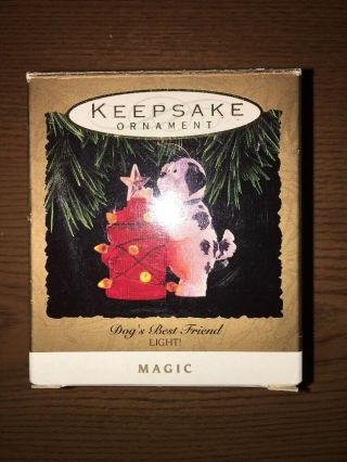 1993 Hallmark Dogs Best Friend Light - Up Keepsake Christmas Ornament Fire Hydrant