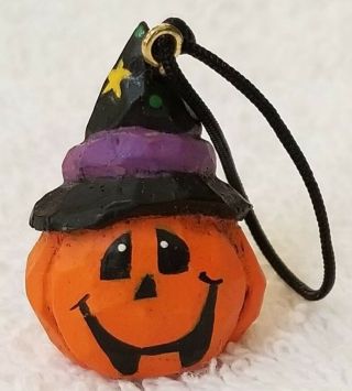 Eddie Walker Midwest Of Cannon Falls Mini Pumpkin Ornament With Witch 