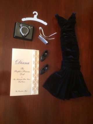 Princess Diana Franklin Portrait Doll Midnight Blue Velvet Gown / Outfit
