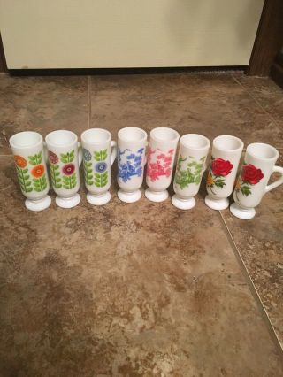 Vintage Milk Glass Demitasse Cups Set Of 8 Avon Late 60s (59)