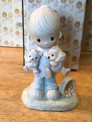 Precious Moments Jonathan David Figurine 1979 " Blessed Are The Peacemakers "