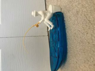 Avon - Gone Fishing - Tai Winds After Shave Collectible Glass Bottle & Figurine