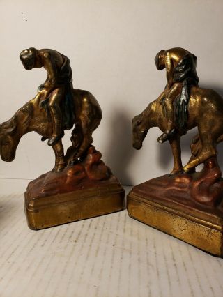 Armor Bronze Bookends End Of Trail