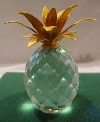 Swarovski Crystal & Gold Pineapple Candle Holder