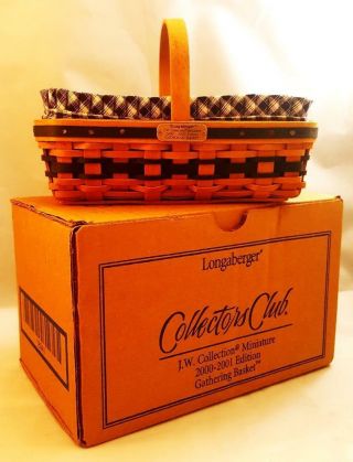 Gathering Basket Longaberger Miniature Collector 