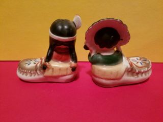 native american children in moccasins salt and pepper shakers boy and girl japan 2
