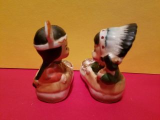 native american children in moccasins salt and pepper shakers boy and girl japan 5