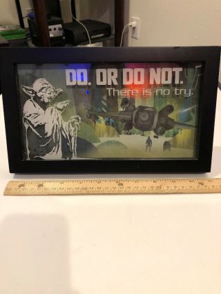 Hallmark Star Wars Yoda Quote Picture & Frame “do Or Do Not There Is No Try” 11”