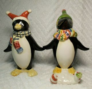 Vintage Cute Cozy Penguins Salt And Pepper Shakers - China