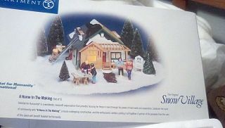 Dept 56 " The Snow Village " 54979 A Home In The Making Hab For Humanity