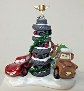 Hallmark Keepsake 2010 Cars Ornament - Piston Cup Tire Tree Disney Pixar