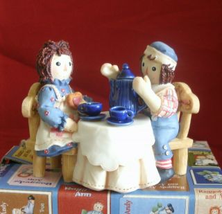 Raggedy Ann & Andy Tea For Two Ltd Ed Nib Inventory From My Closed Business