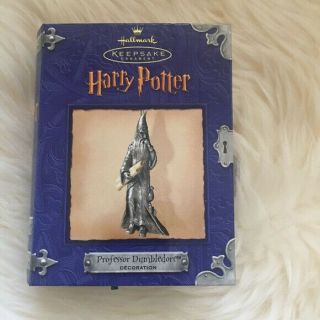 2001 Hallmark Keepsake Pewter Harry Potter Ornament Dumbledore