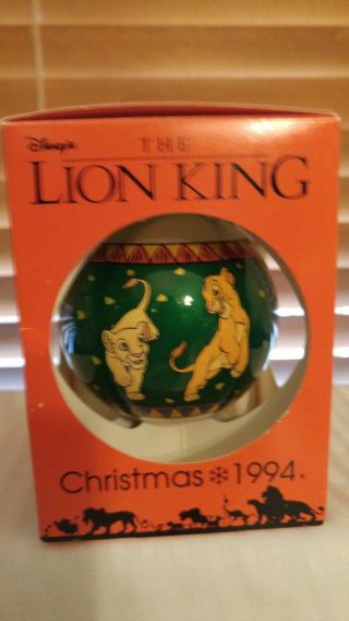 Hallmark 1994 Lion King Glass Ornament