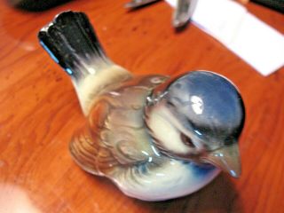Vintage Goebel Hummel Sparrow Chickadee Bird Figurine Cv78 W Germany Brown