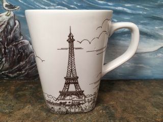 Eiffel Tower Statue Coffee Mug Paris Porcelaine Fine Dishwasher Microwave Safe
