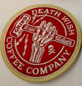 Death Wish Coffee Co Patch Grind It Out Til Death