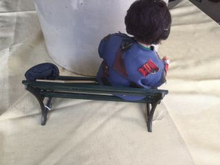 EMMETT KELLY JR WEARY WILLIE MUSICAL ANIMATED CLOWN ON WET BENCH ORG TAG 5