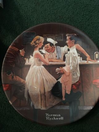 1980 Norman Rockwell Collectors Plate “after The Prom”limited Edition7163/17,  000