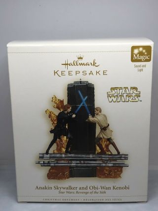 2006 Hallmark Keepsake Ornament Star Wars Anakin Skywalker And Obi - Wan Kenobi