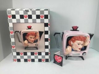 I Love Lucy Ceramic Teapot 1996 By Vandor Preston Willingham 3d Lucille Ball Nib