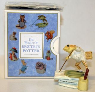 World Of Beatrix Potter Mr.  Jeremy Fisher Figurine 199486 Fw & Co 1996 W/ Box