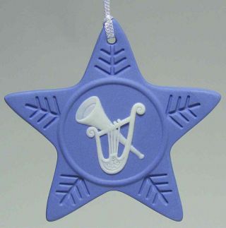 Wedgwood Jasperware - Christmas Ornament Musical Star (excludes Ribbon)
