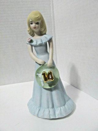 Vintage 1981 Enesco - Blonde 14 Yr Old - Growing Up Girls - Figurine Retired