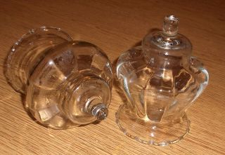 Country Shade Glass Votive Cups Home Interiors Set Of 2 Candle Holders Homco