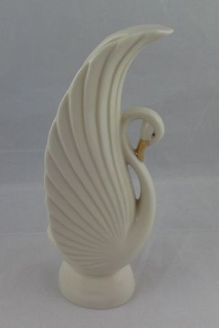 Lenox Swan Ceramic Bud Vase Handcrafted 6 " Tall 2 " Deep 1.  75 " Made Usa Euc