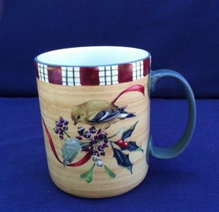 Lenox Winter Greetings Everyday Coffee Mug Goldfinch By Catherine Mcclung Good