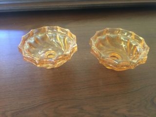 Set Of Two Vintage Candle Holders By Victrylite Candle Co