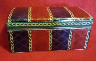 Oriental Accent Ceramic Trinket Box 8 " X4 " X4 "