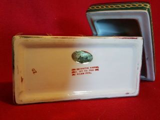 Oriental Accent Ceramic Trinket Box 8 