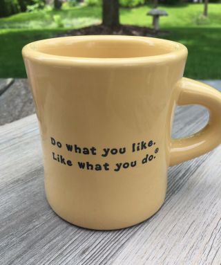 Life Is Good Coffee Mug Yellow Do What You Love Love What You Do