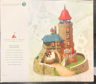 Dept 56 Seasons Bay " Mystic Ledge Lighthouse " 53445 Limited Edition Of 5600