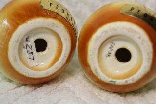 Vintage Anthropomorphic Open Mouth Pears Salt and Pepper Shakers - Japan 2