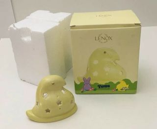 Lenox Peeps Yellow Chick Porcelain Tea - Light Holder Easter Collectible